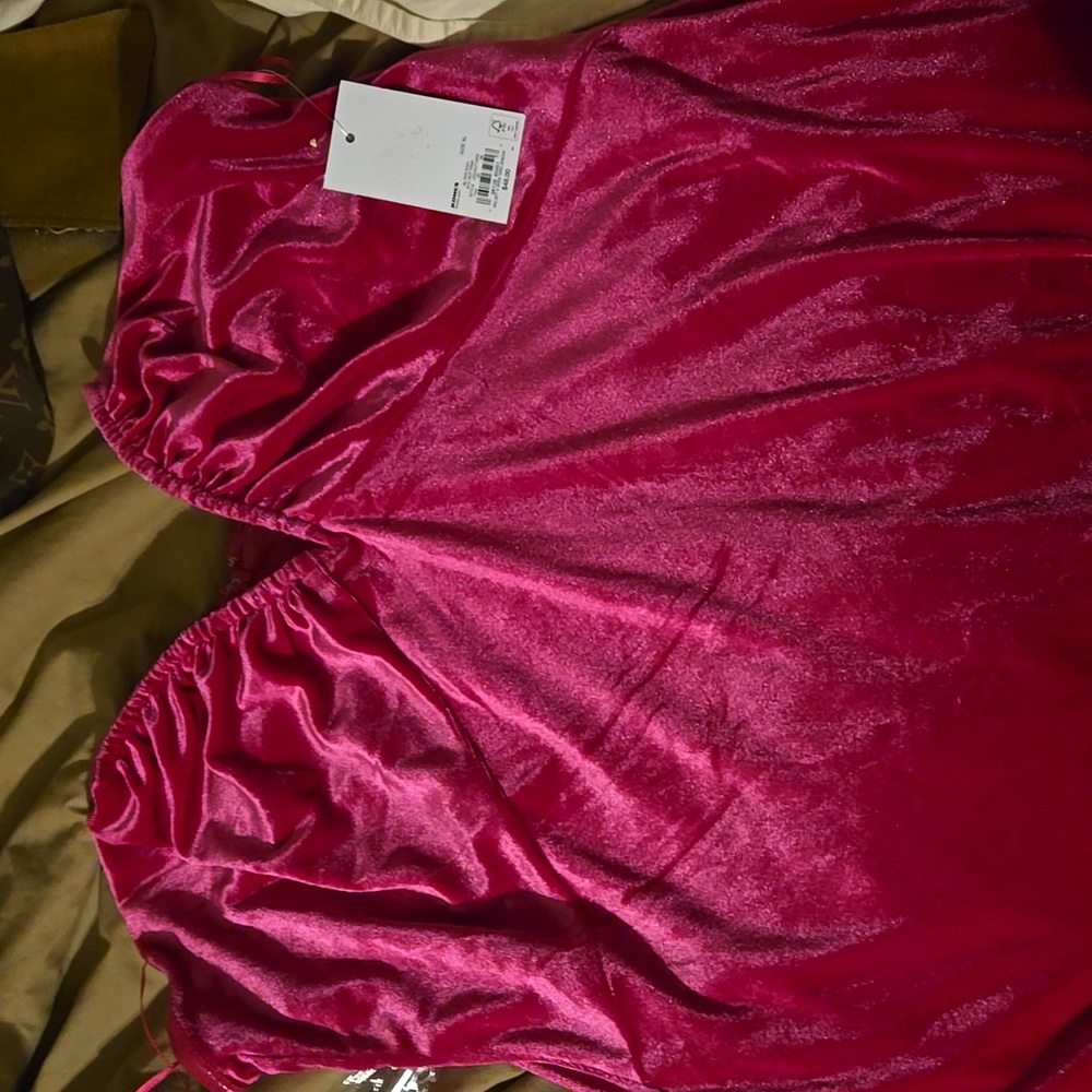 Deep plunge dress